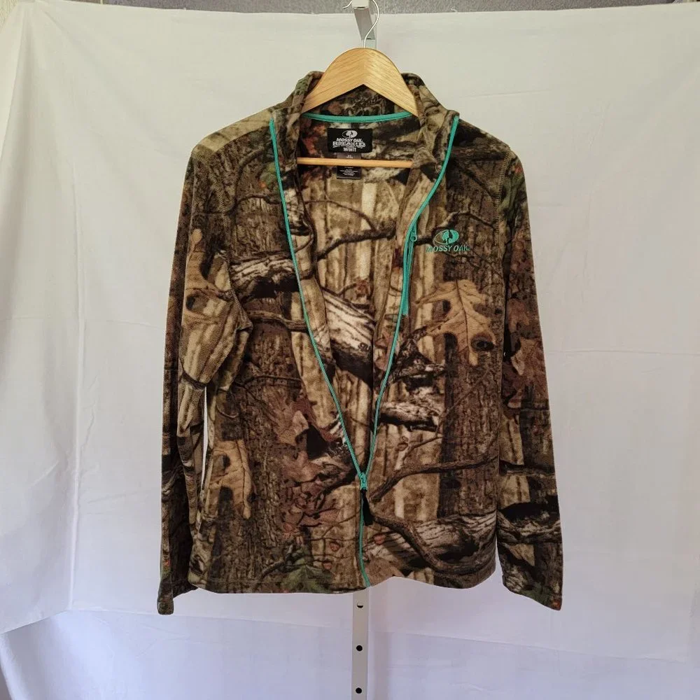 Mossy Oak Break up Camo fleece Jacket Women's Size Large - Picture 1 of 3